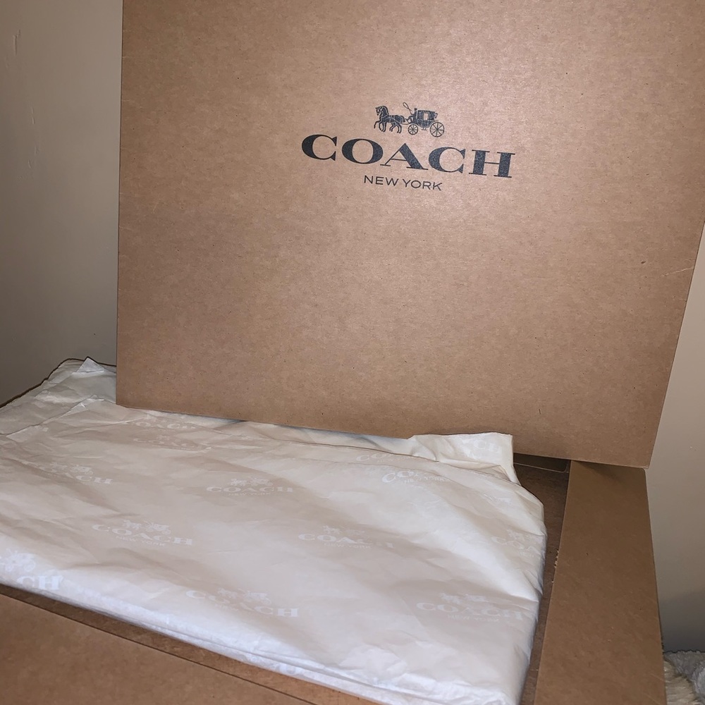 Empty Coach Box w/Coach Tissue Paper